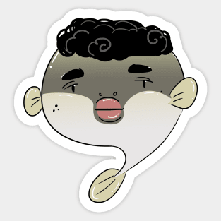 Puffer fish YU Sticker